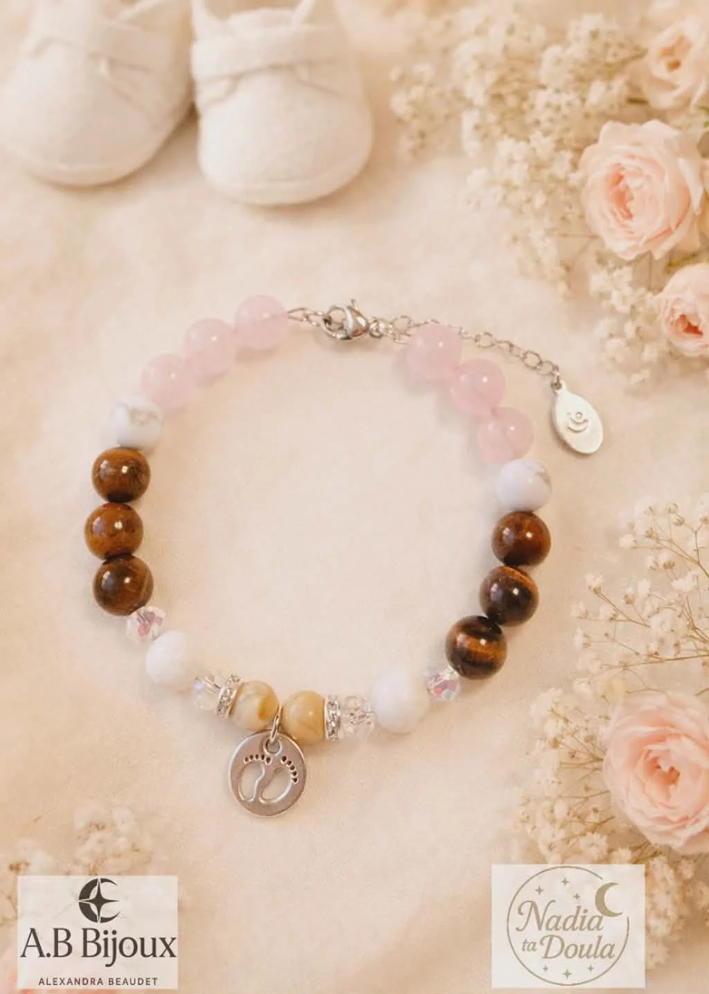 Bracelet de pierres Petits pieds